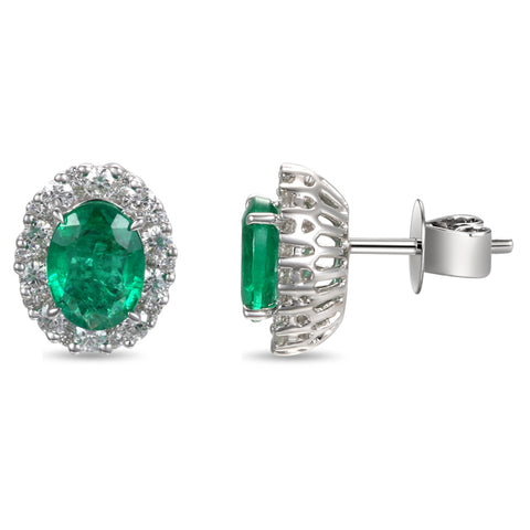 6F035701AWERDE 18KT Emerald Earring