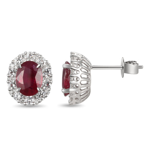 6F035701AWERDR 18KT Ruby Earring