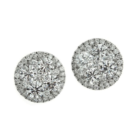 6F036245AWERD0 18KT White Diamond Earring