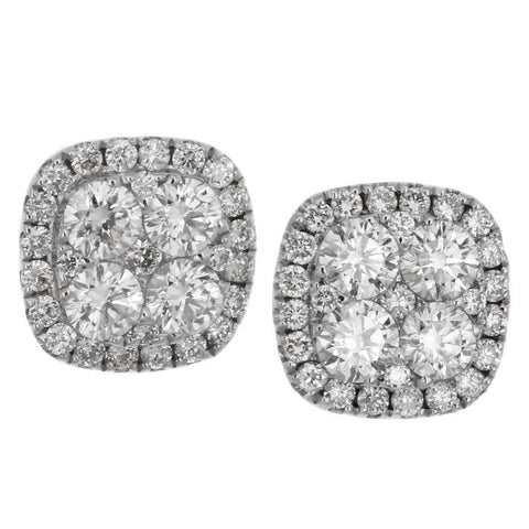 6F036715AWERD0 18KT White Diamond Earring