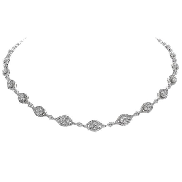 6F037567AWCHD0 18KT White Diamond Necklace