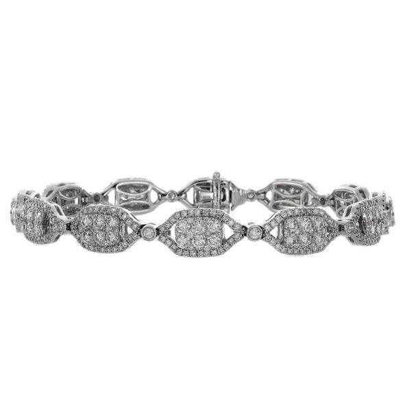 6F038237AWLBD0 18KT White Diamond Bracelet