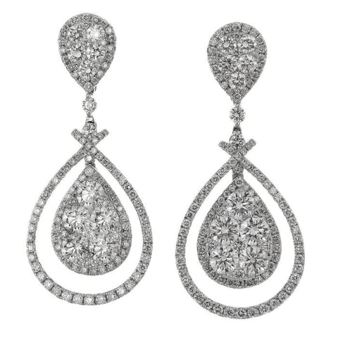 6F038256AWERD0 18KT White Diamond Earring