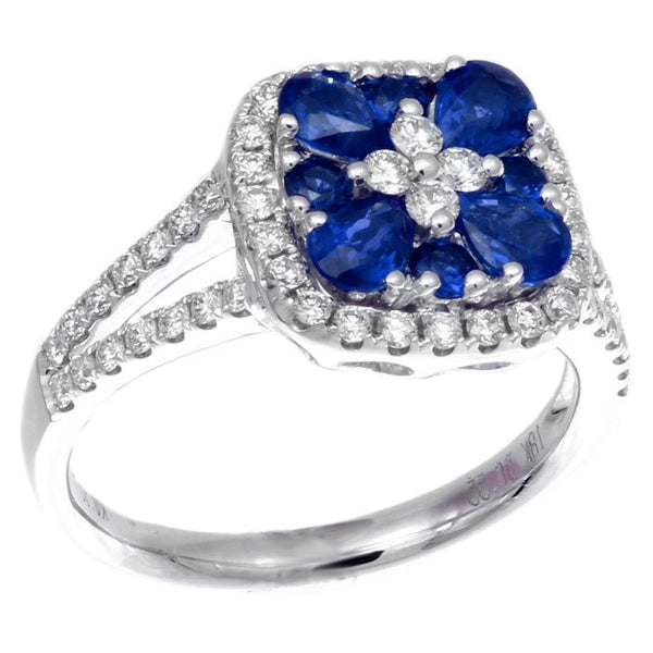 6F039570AWLRDS 18KT Blue Sapphire Ring