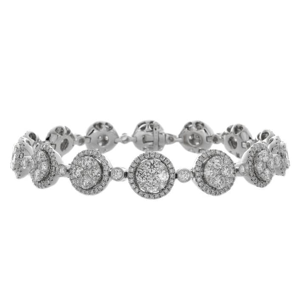 6F039577AWLBD0 18KT White Diamond Bracelet