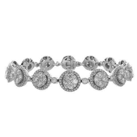 6F039577AWLBD0 18KT White Diamond Bracelet