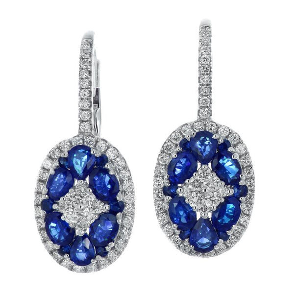 6F040593AWERDS 18KT Blue Sapphire Earring