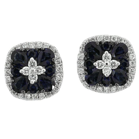 6F040598AWERDS 18KT Blue Sapphire Earring