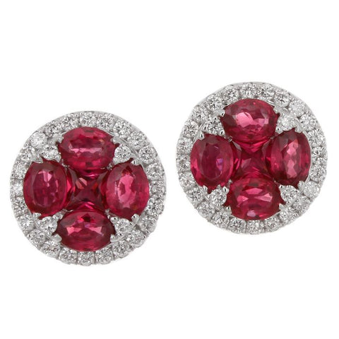 6F040600AWERDR 18KT Ruby Earring