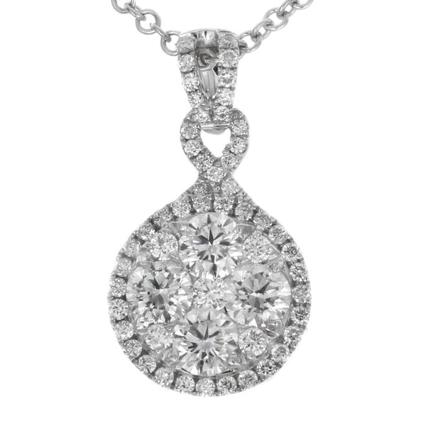 6F040902AWPDD0 18KT White Diamond Pendant