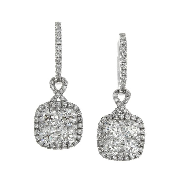 6F040903AWERD0 18KT White Diamond Earring
