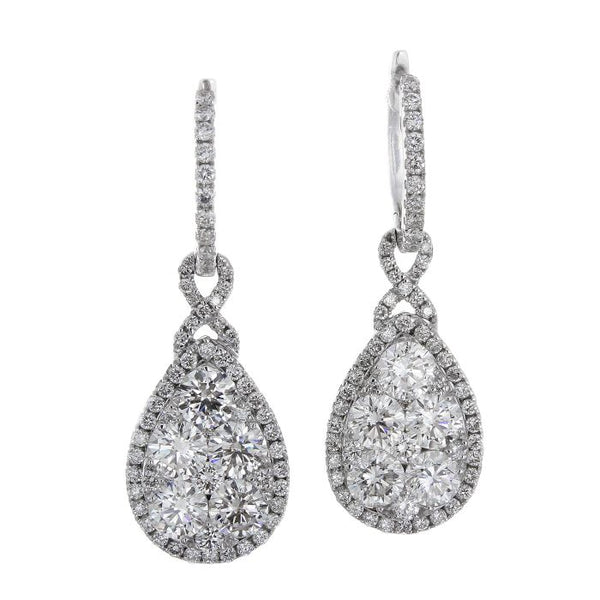 6F040905AWERD0 18KT White Diamond Earring