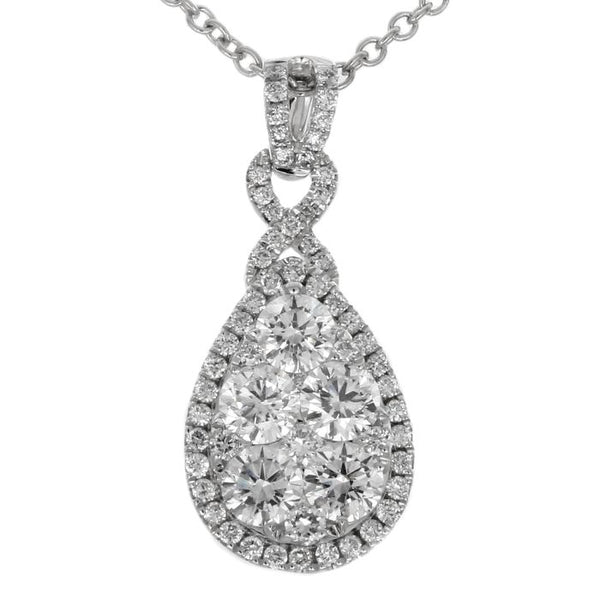 6F040906AWPDD0 18KT White Diamond Pendant