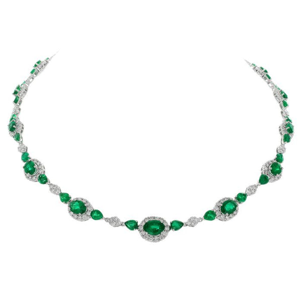 6F0414AWCHDE001 18KT Emerald Necklace