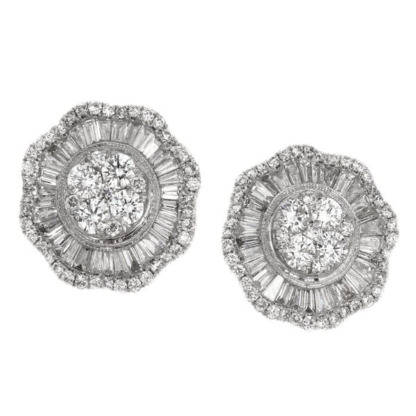 6F043620AWERD0 18KT White Diamond Earring