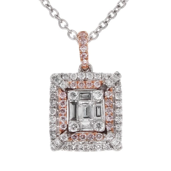 6F043890AQPDPD 18KT Pink Diamond Pendant