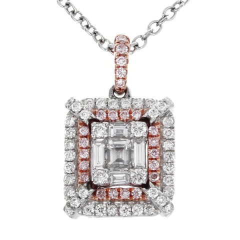 6F043890AQPDPD2 18KT Pink Diamond Pendant