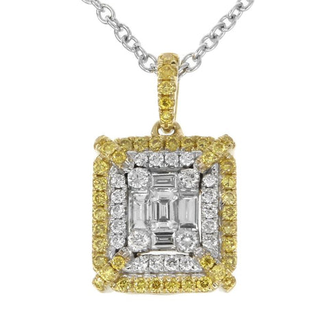 6F043890AUPDYD 18KT Yellow Diamond Pendant