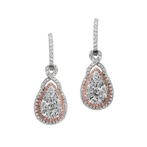 6F043919AQERPD 18KT Pink Diamond Earring