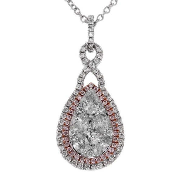 6F043920AQPDPD 18KT Pink Diamond Pendant