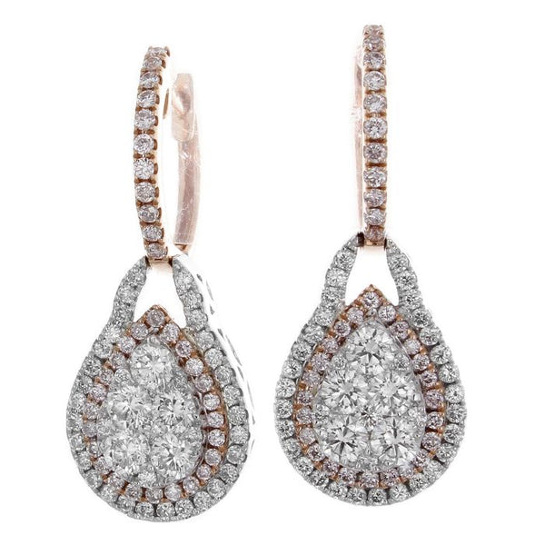 6F045189AQERPD 18KT Pink Diamond Earring