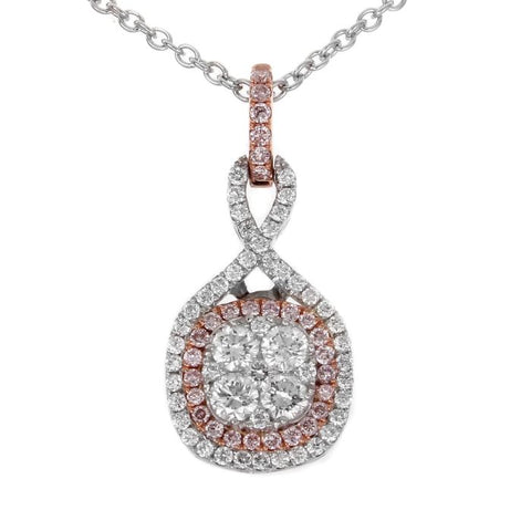 6F045191AQPDPD 18KT Pink Diamond Pendant