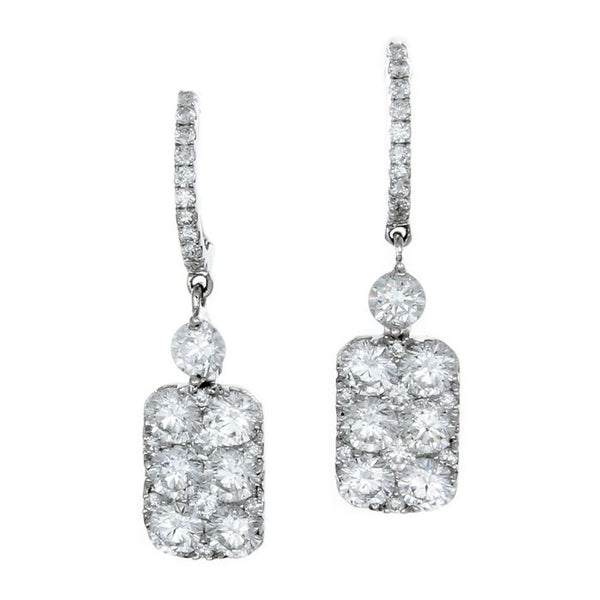 6F045387AWERD0 18KT White Diamond Earring