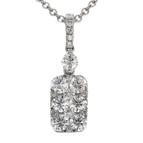 6F045388AWPDD0 18KT White Diamond Pendant