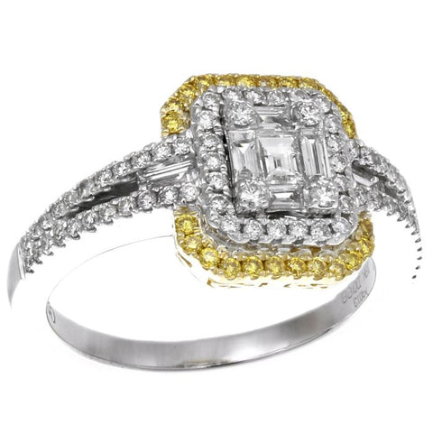 6F045568AULRYD2 18KT Yellow Diamond Ring