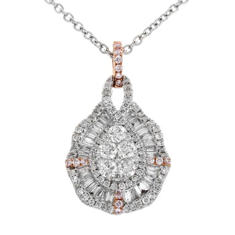 6F045762AQPDPD 18KT Pink Diamond Pendant