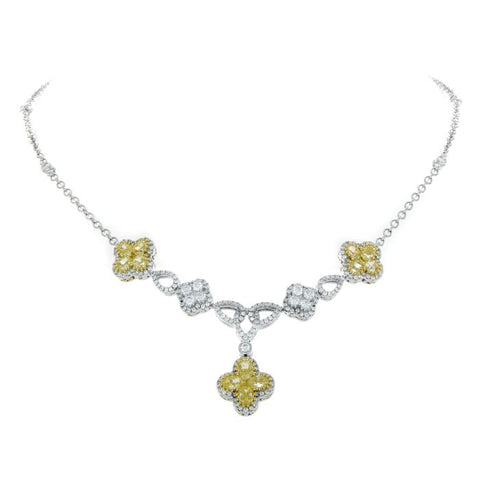 6F046200AUCHYD 18KT Yellow Diamond Necklace