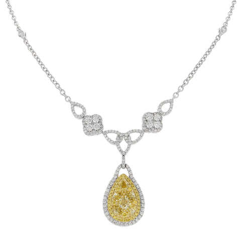 6F046202AUCHYD 18KT Yellow Diamond Necklace