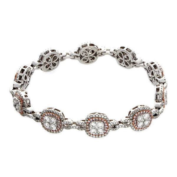 6F046415AQLBPD 18KT Pink Diamond Bracelet