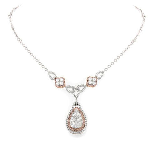 6F046416AQCHPD 18KT Pink Diamond Necklace