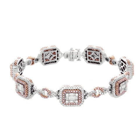6F046417AQLBPD 18KT Pink Diamond Bracelet