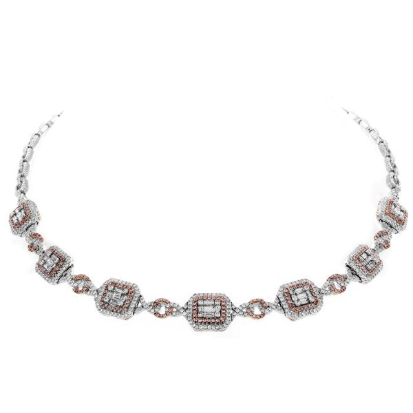 6F046541AQCHPD 18KT Pink Diamond Necklace