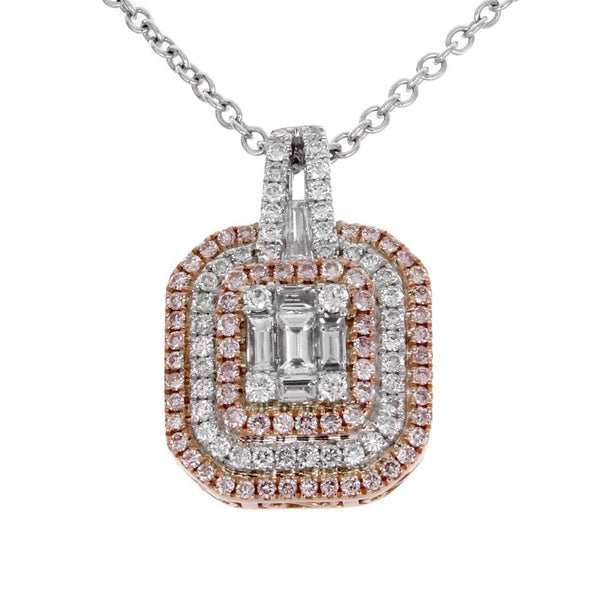 6F047200AQPDPD 18KT Pink Diamond Pendant