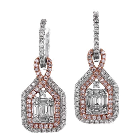 6F047202AQERPD 18KT Pink Diamond Earring