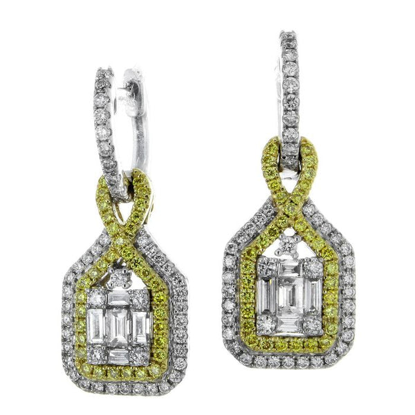 6F047202AUERYD 18KT Yellow Diamond Earring