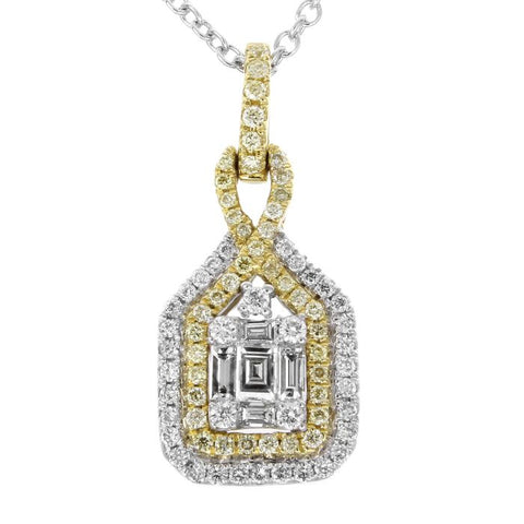 6F047285AUPDYD 18KT Yellow Diamond Pendant