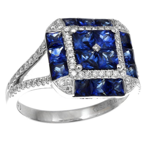 6F049333AWLRDS 18KT Blue Sapphire Ring