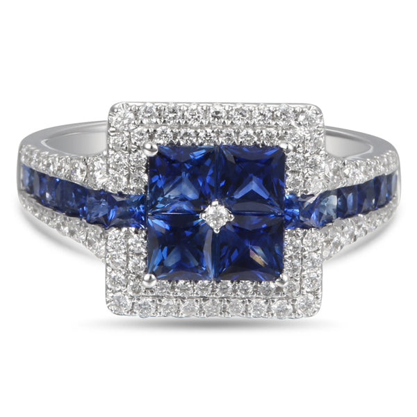 6F049335AWLRDS 18KT Blue Sapphire Ring