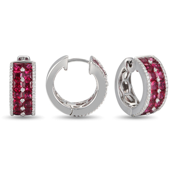 6F049336AWERDR 18KT Ruby Earring