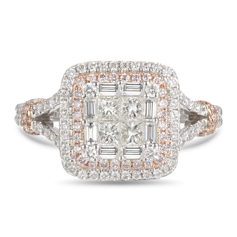 6F050097AQLRPD 18KT Pink Diamond Ring