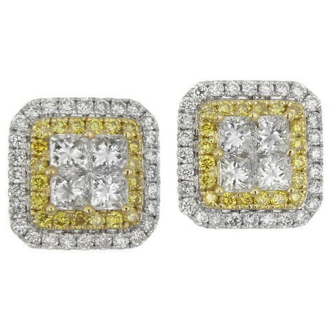 6F050112AUERYD 18KT Yellow Diamond Earring