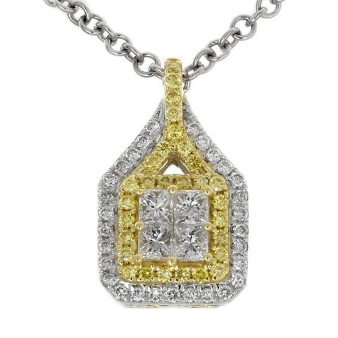 6F050114AUPDYD 18KT Yellow Diamond Pendant