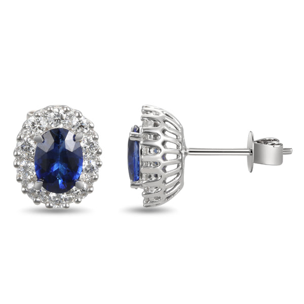 6F050323AWERDS 18KT Blue Sapphire Earring