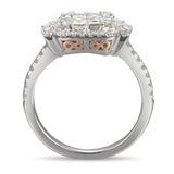 6F050539AQLRD0 18KT White Diamond Ring