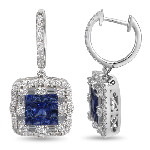 6F050547AWERDS 18KT Blue Sapphire Earring