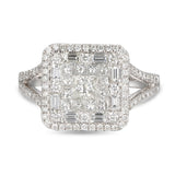 6F050557AWLRD0 18KT White Diamond Ring